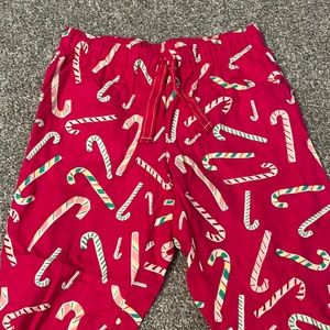 Candy cane pink long pajama bottoms
